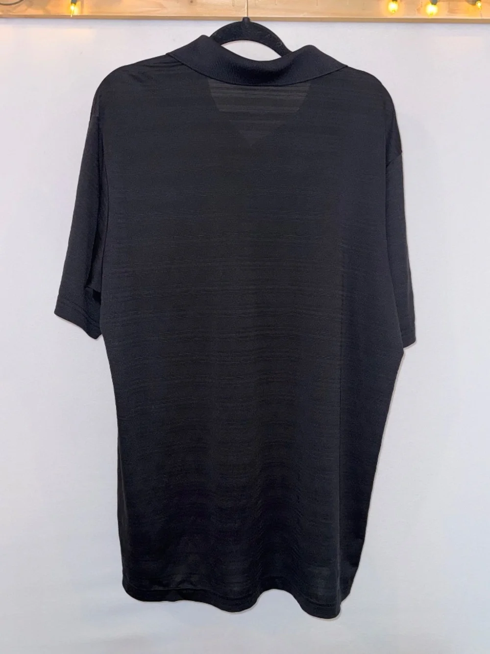 Adidas Men’s XL Black Athletic Golf Polo Shirt Climalite Moisture Wicking